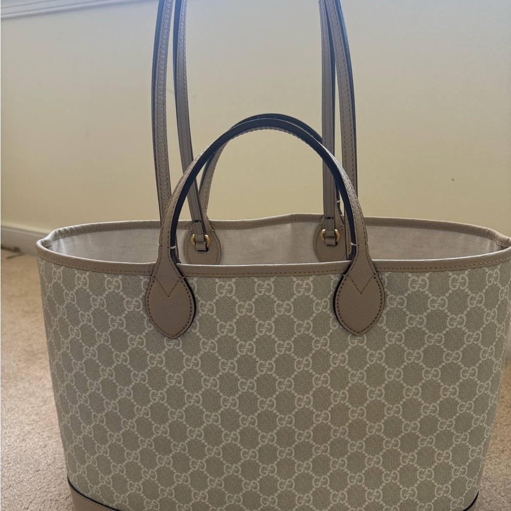 Gucci Beige GG Supreme Tote Bag with Dust Bag & Box - Picture 8 of 8